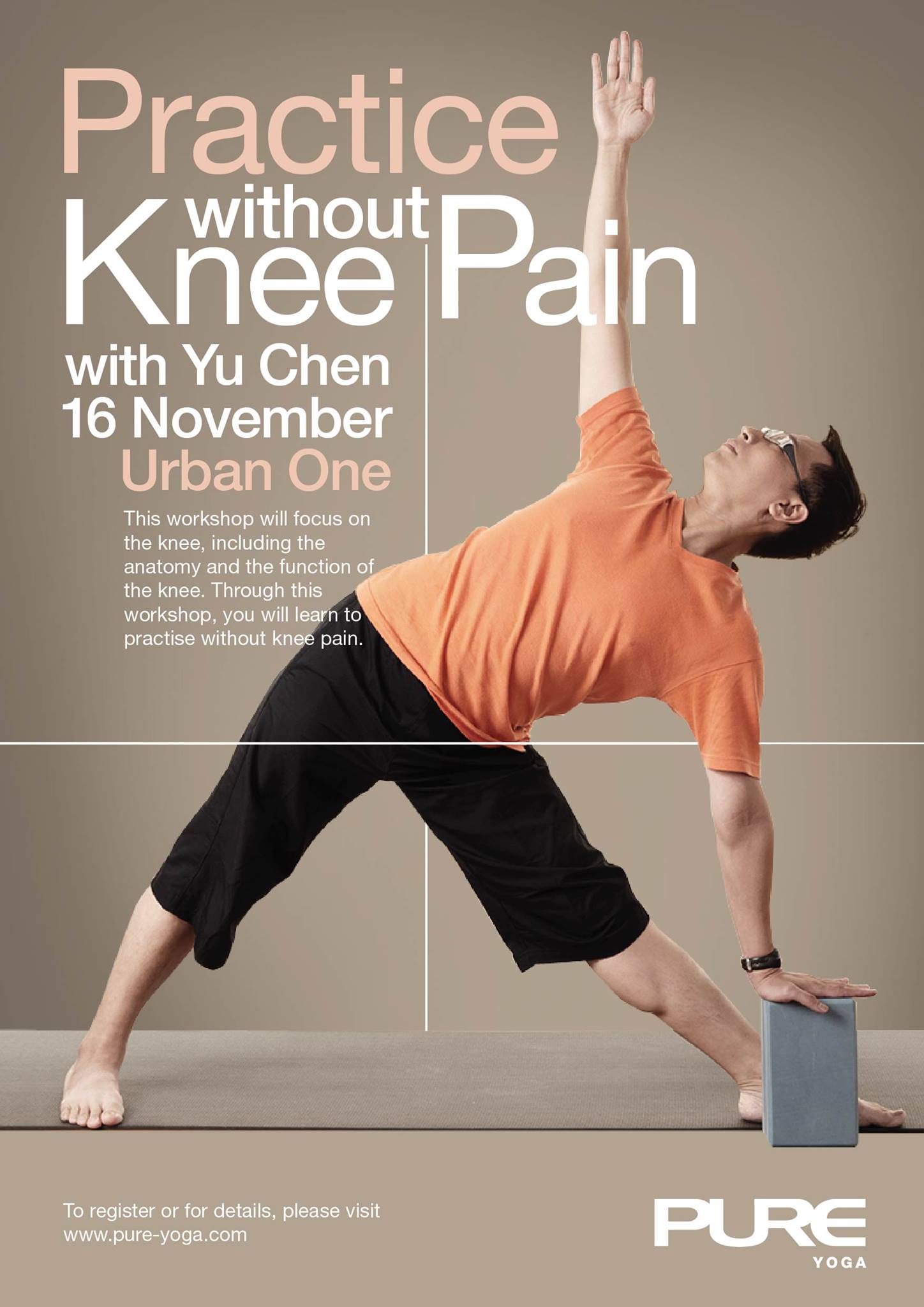 Pure Yoga Official Page - Practice without Knee Pain with Yu Chan at ...