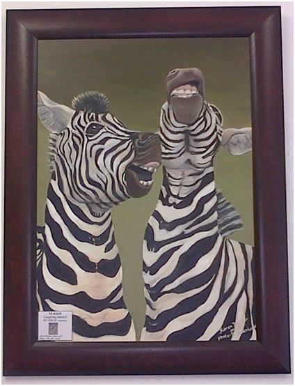 Beautiful David Langmead wildlife painting on canvas print 03/99
