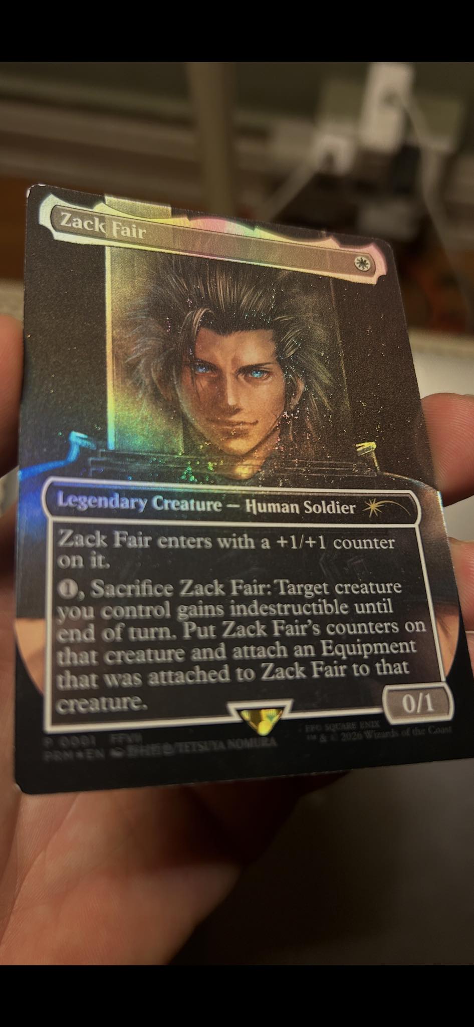 Is Zack Fair MTG card exclusive?