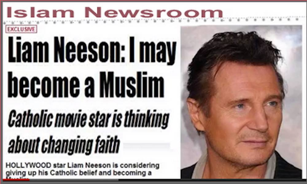 The Deen Show Liam Neeson Loves Islam He Loves Quran Facebook