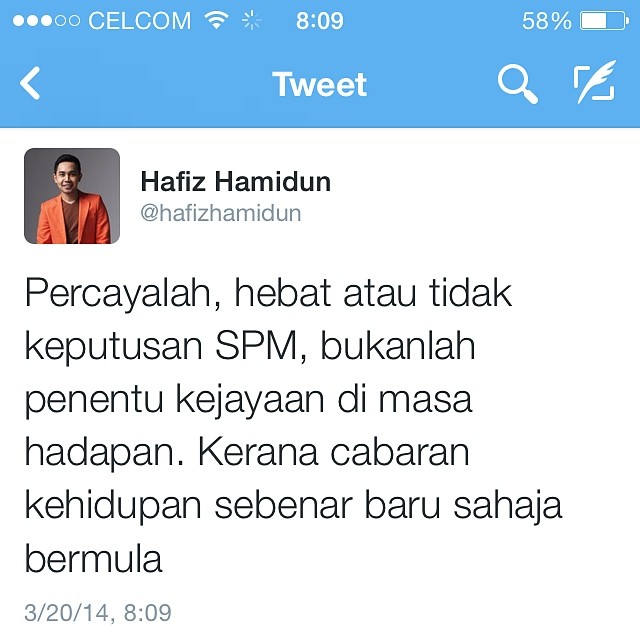 Hafiz Hamidun Spm Share Facebook