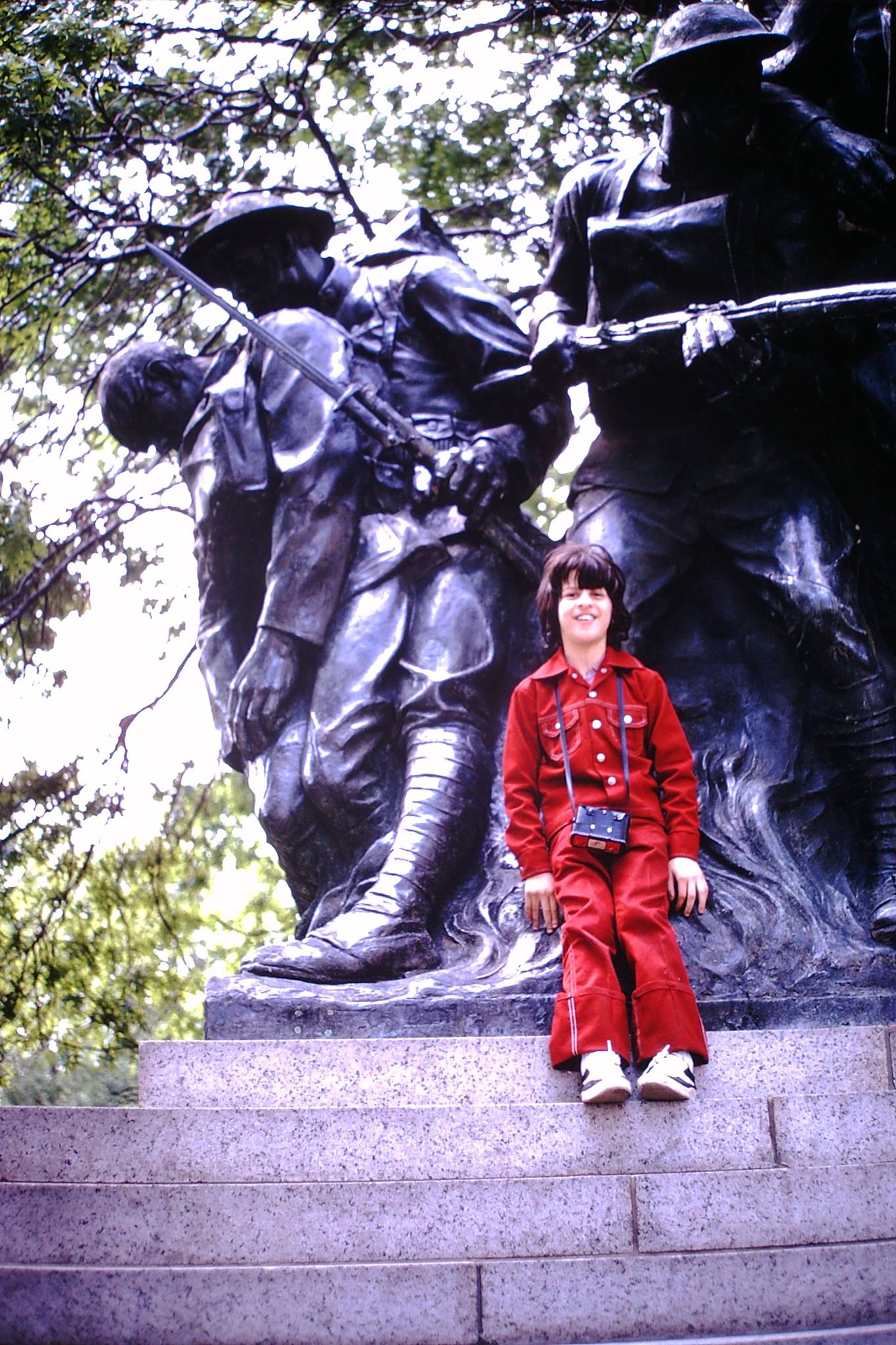 Tony - #TBT Bell bottom pants, check. Matching red jacket, check ...