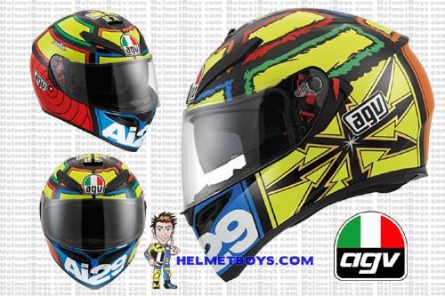 agv iannone k3 Helmet including S K3 DOT(E2206) - MONO MATT