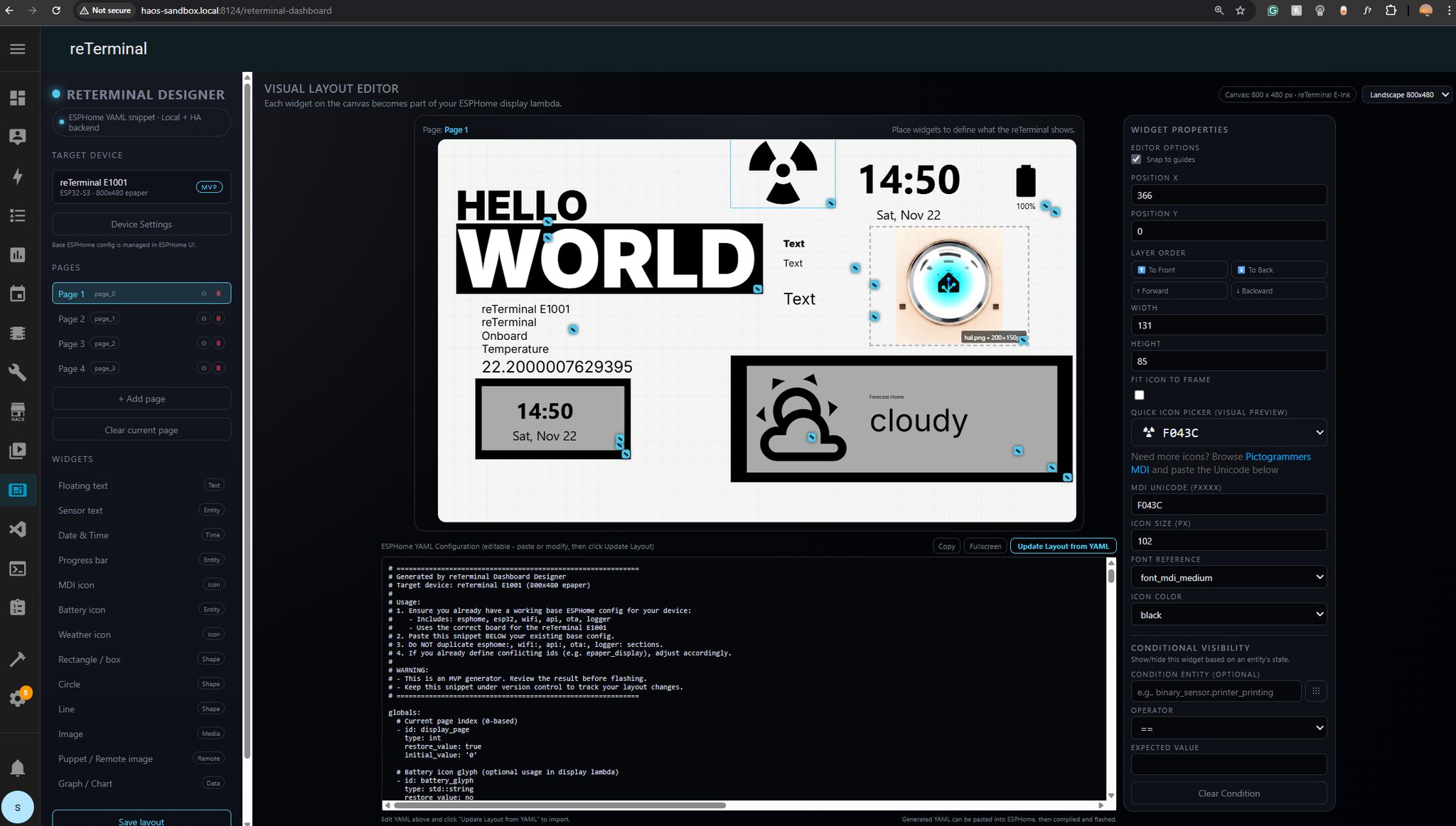Home Assistant | **🚀 Beta Testers Needed: reTerminal Dashboard Designer ...