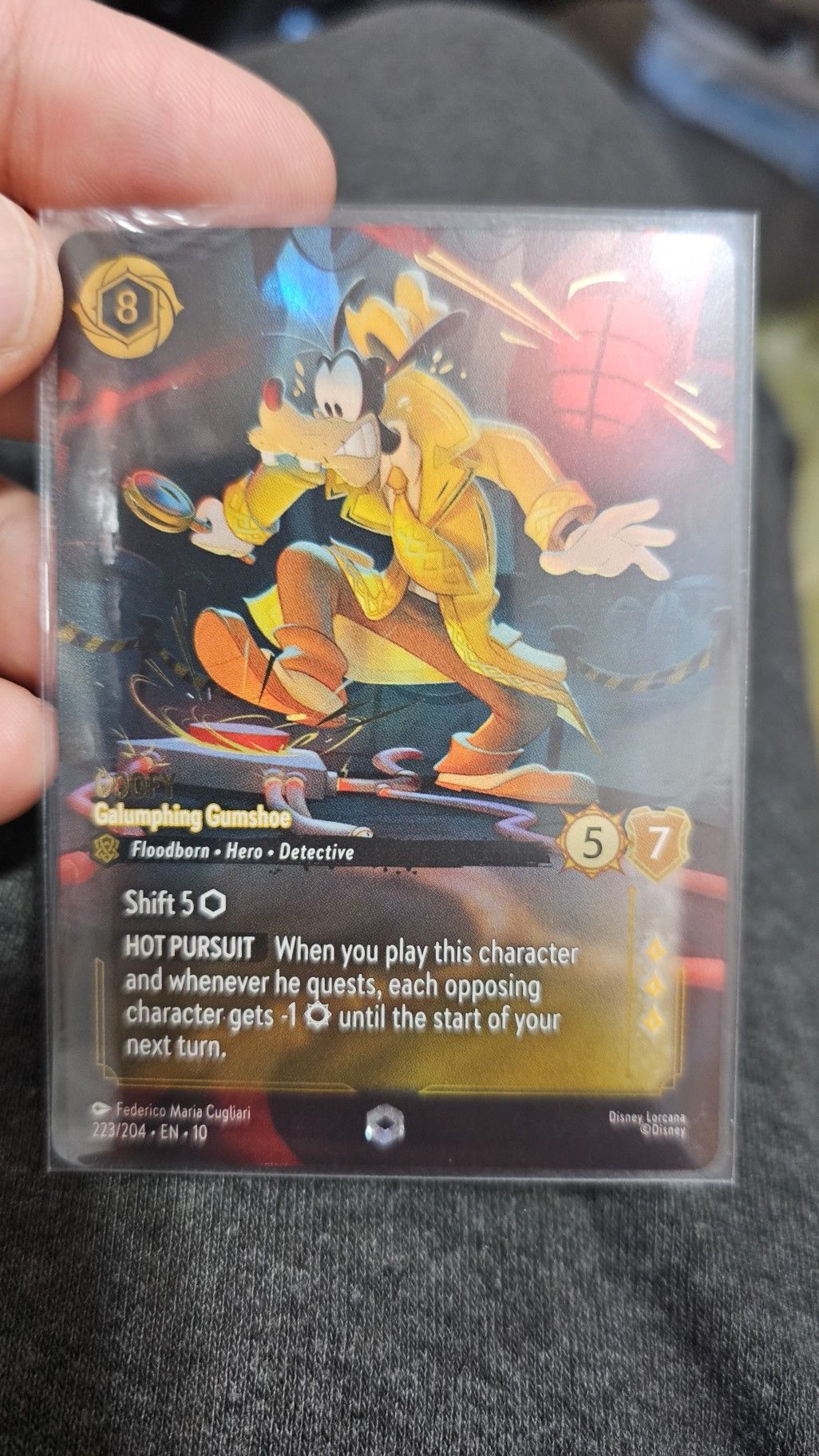 First Disney Lorcana enchanted card pull featuring Jessie