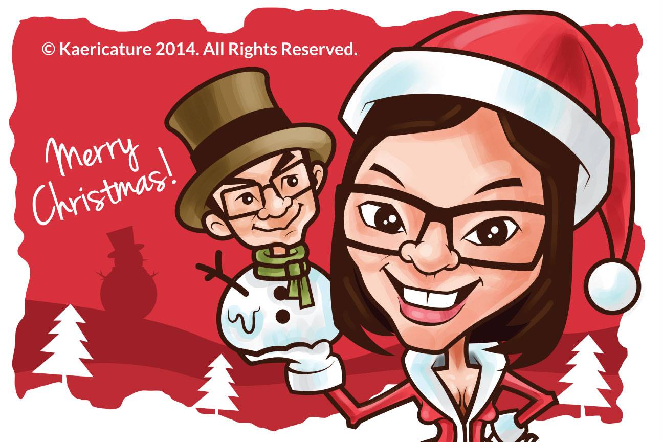 Merry Christmas 圣诞节送什么礼物好呢卡通版的画像礼物 Flea Auntie 桑小趴市集 Facebook