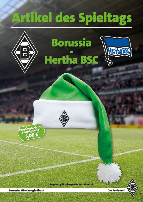 Borussia Mönchengladbach Nikolausmütze | Offizieller Fanartikel