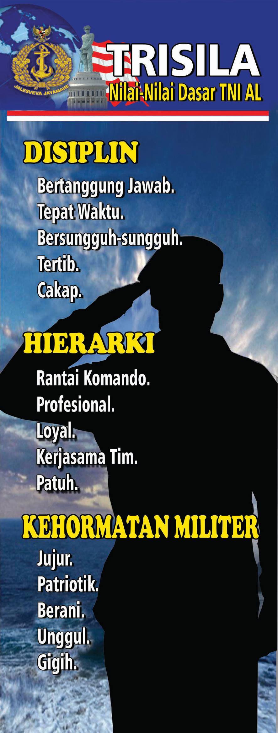The Indonesian Navy Core Values - BINTARA PK TNI AL ANGK XXII