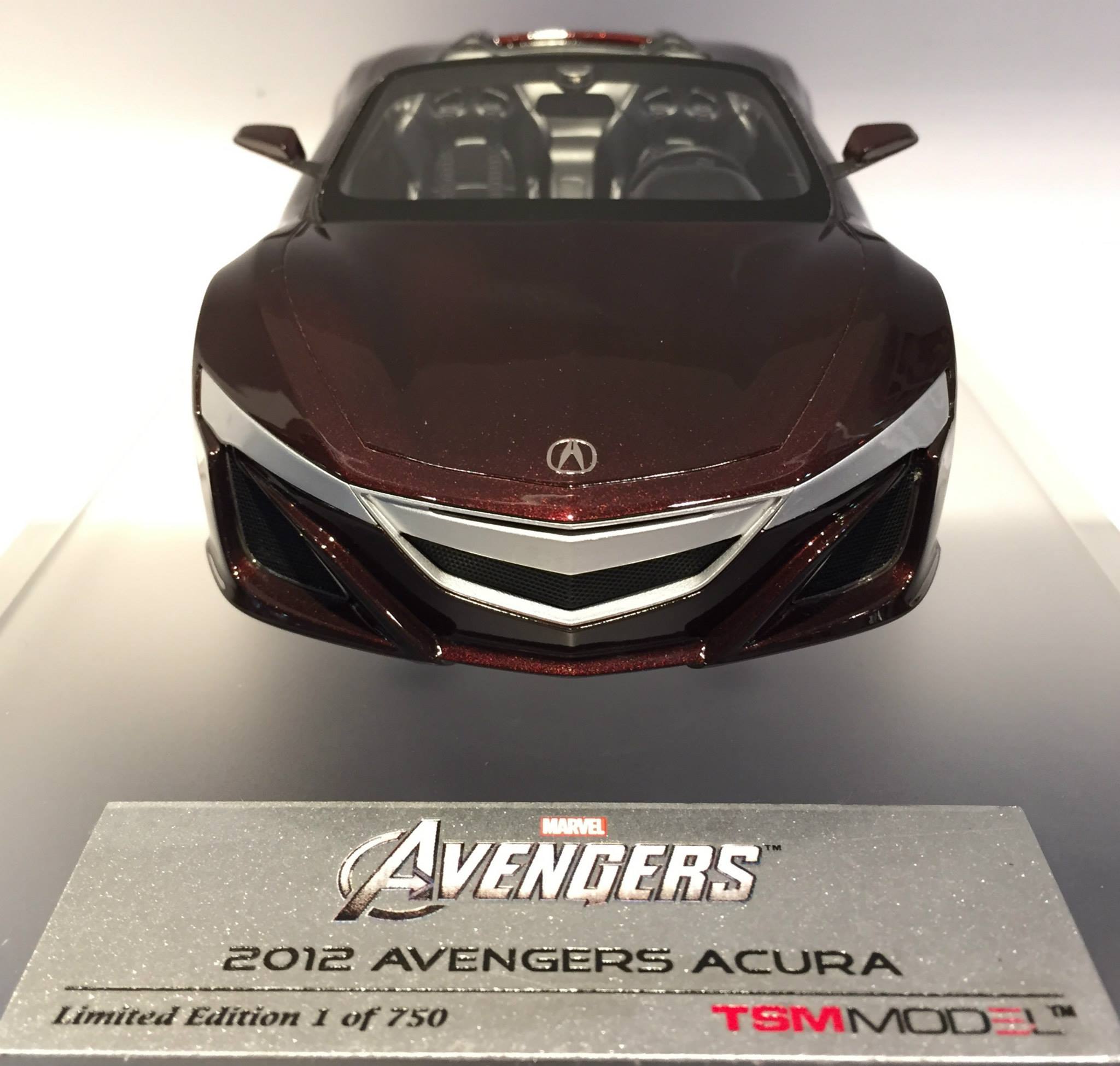 ACURA 2012 Avengers Acura ミニカー 海外限定品 Toy - TSM - Avengers 2012 Acura 1/18 Limited Edition 到貨喇