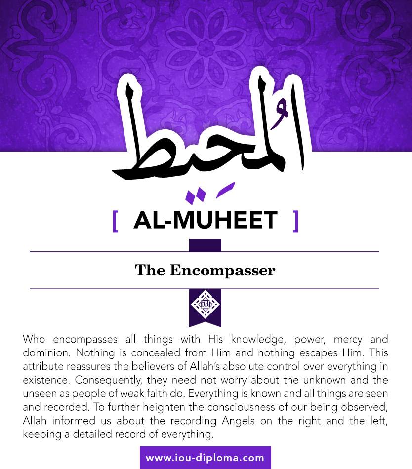 Dr. Bilal Philips - Names of Allah 16: Al-Muheet (the Encompasser), Who ...