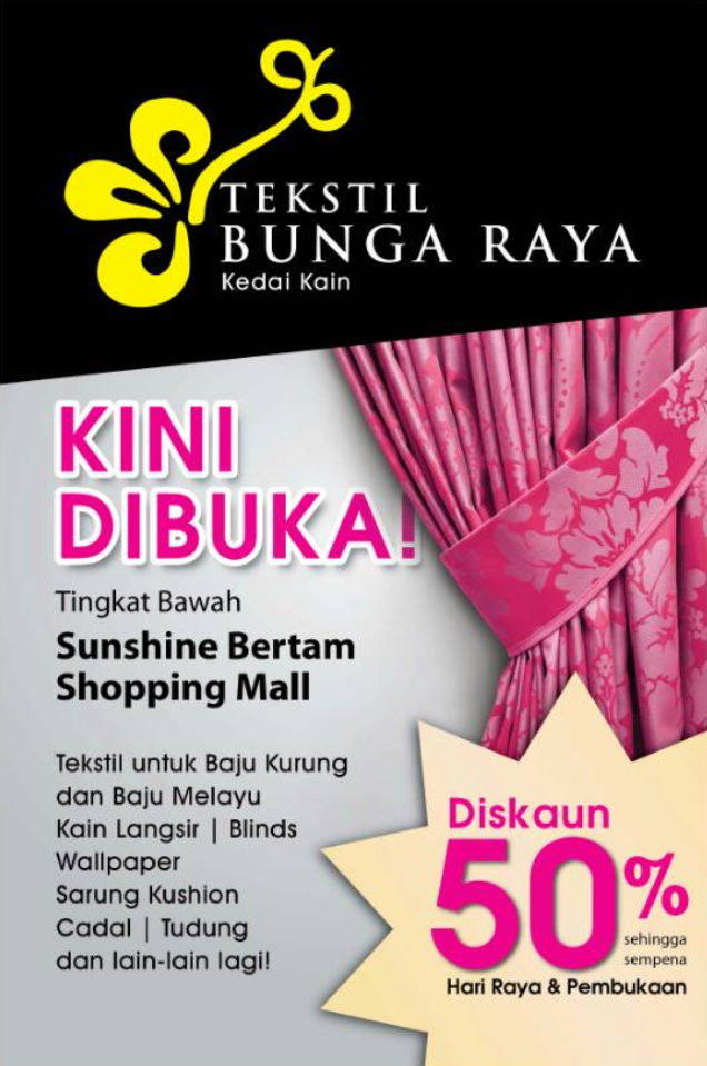 Kedai Kain Tekstil Bunga Raya... - Sunshine Retail Penang | Facebook