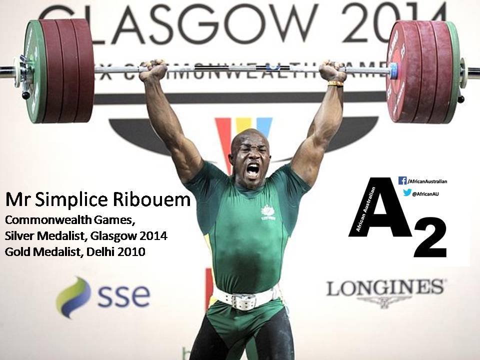 African Australian - Mr Simplice Ribouem Commonwealth Games, Silver ...
