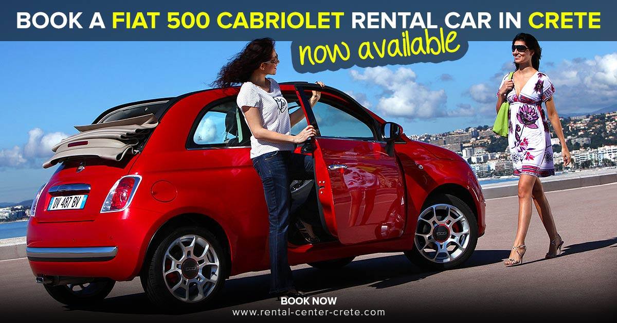 Rental Center Crete - Car Hire - Book now our brand new Fiat 500cc ...