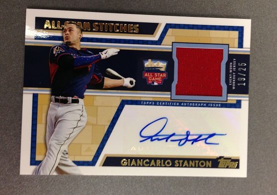 Topps - All-Star Stitches Autograph Relics - Giancarlo Stanton