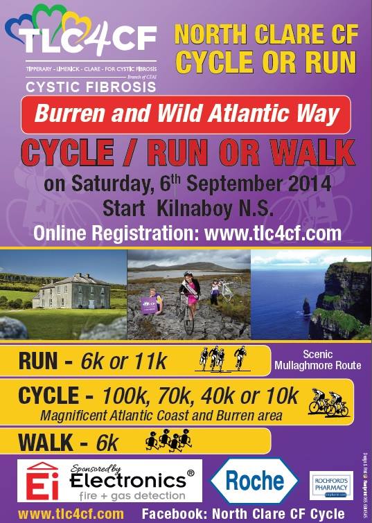 TLC4CF - Just over 4 Weeks to North Clare CF RUN, CYCLE,... | Facebook