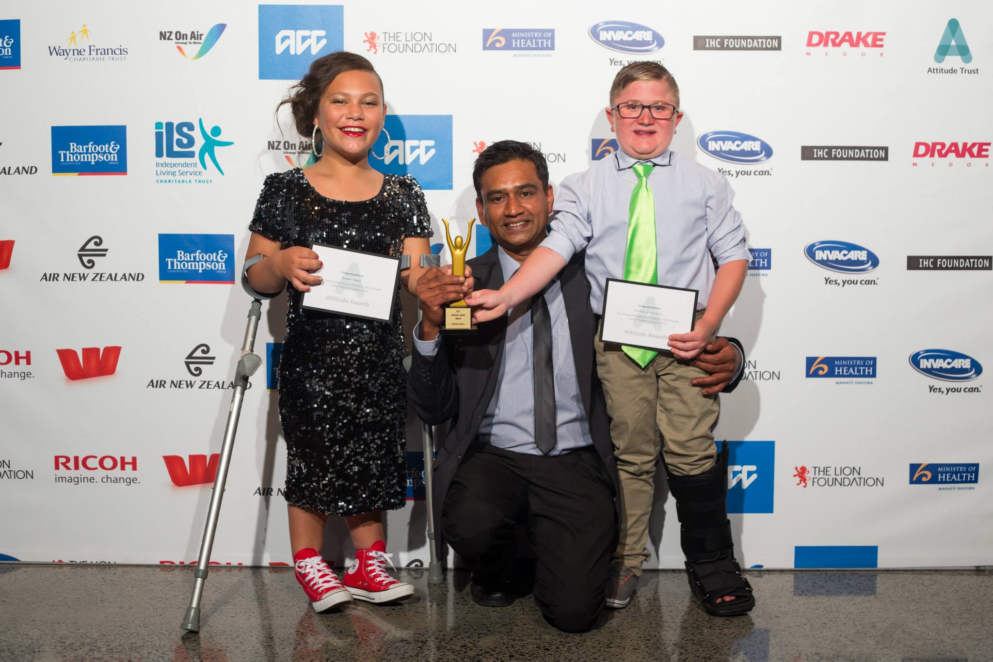 Oceana Olsen - At the Attitude TV awards with the winner...