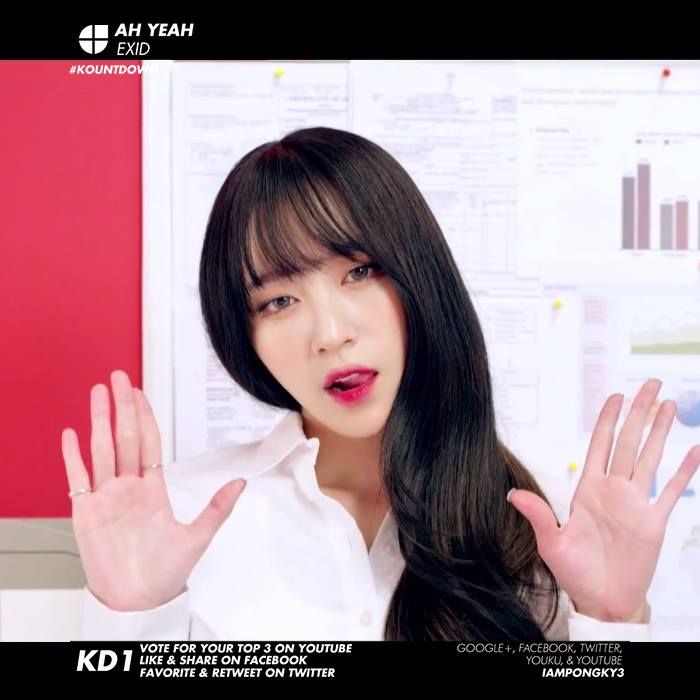 WKE - Vote for AH YEAH - EXID_Official on #KOUNTDOWN 277 April 2015 ...