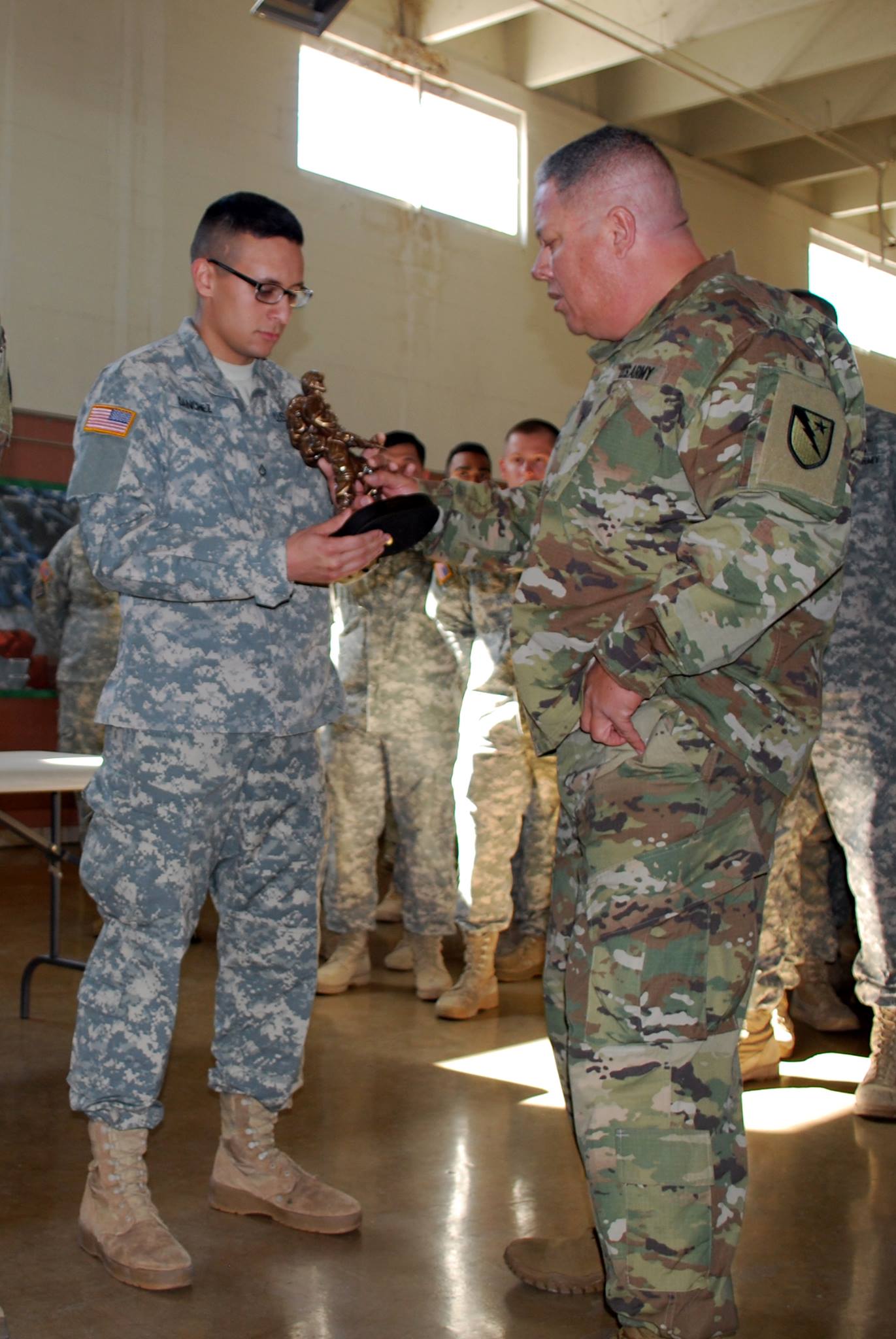 160122-Z-MG236-001 Command Sgt. Maj. Anthony Carter, the senior ...