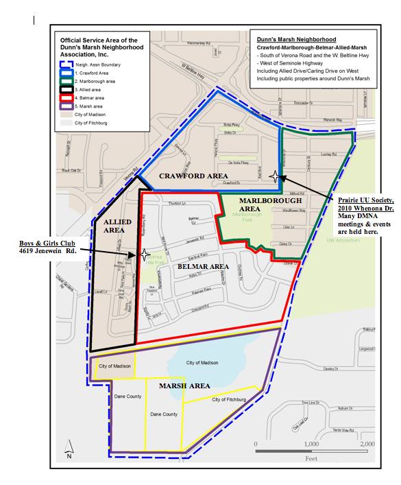 Dunn's Marsh Neighborhood Association - This neighborhood map shows the ...