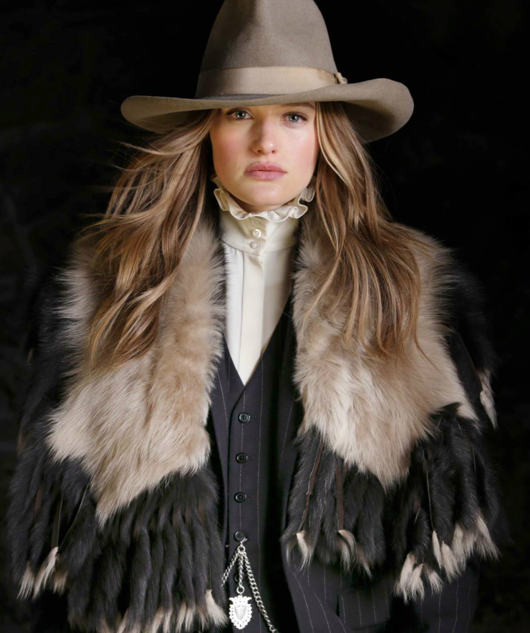 The Ralph Lauren Collection Fall 2015 takes model Sanne Vloet to