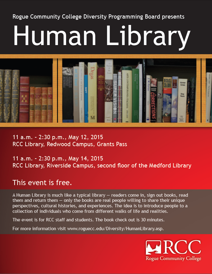 TODAY: Human Library at RCC... - Rogue Community College