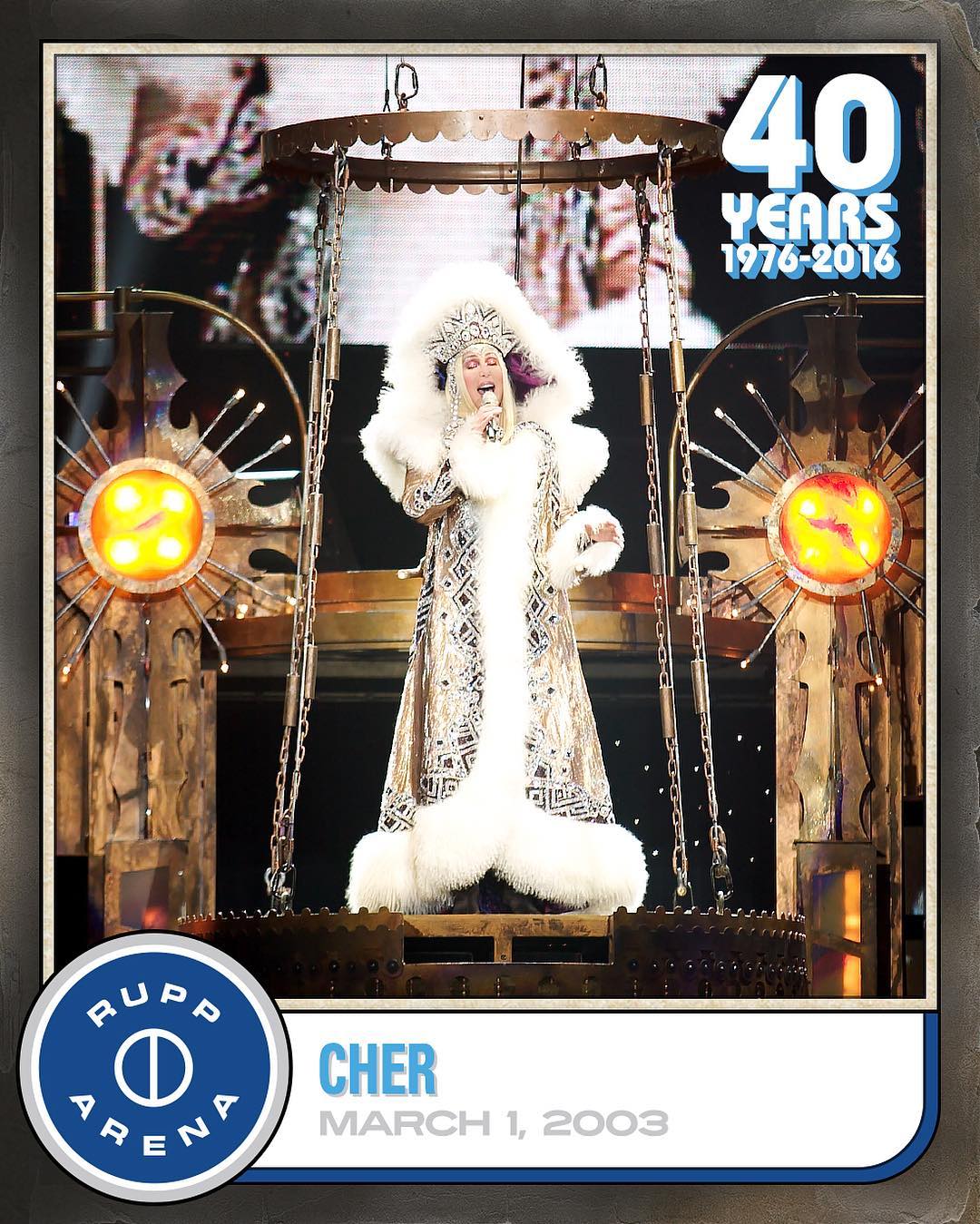 Rupp Arena - On this day in 2003, Cher rocked Rupp Arena on her Living ...