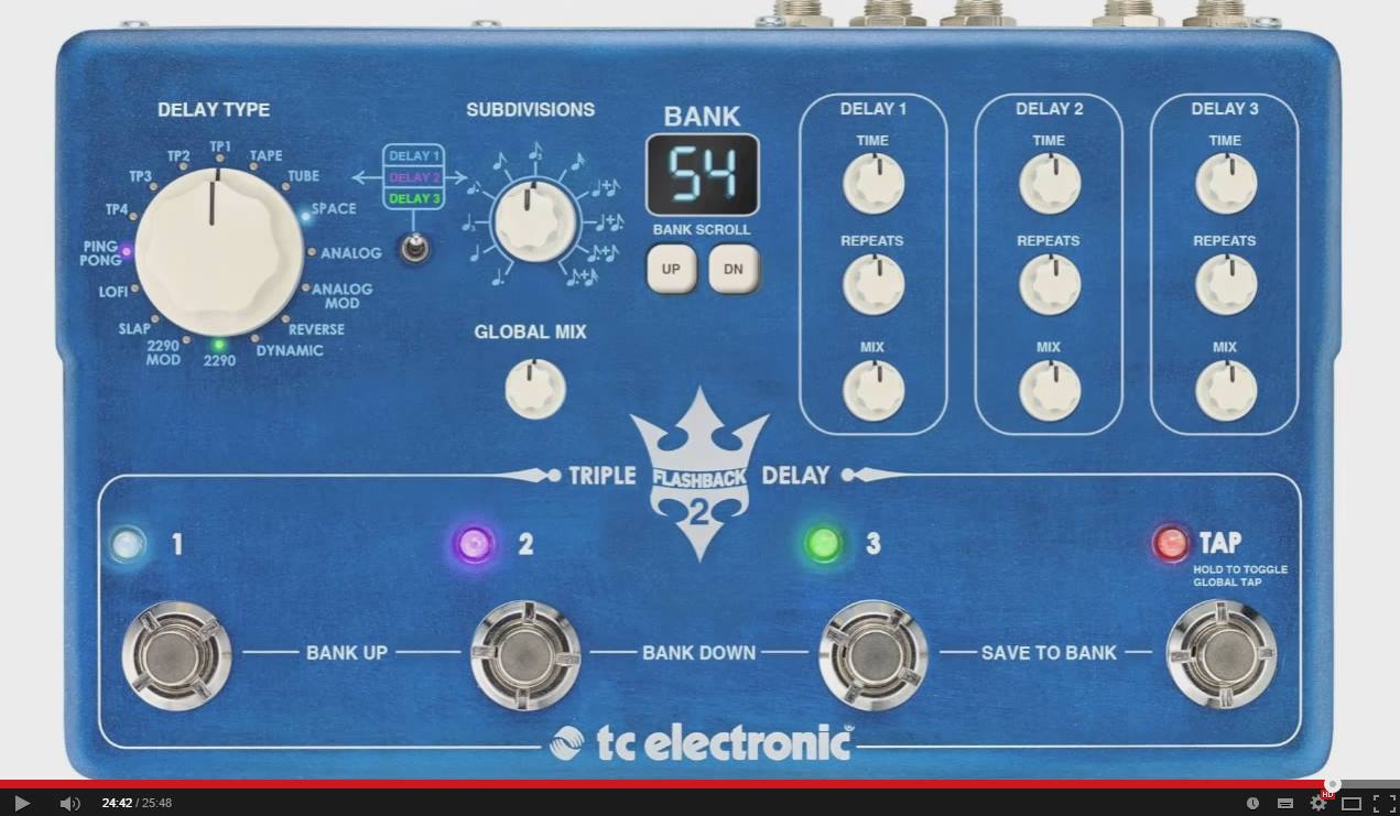 ギター FLASHBACK Triple Delay
