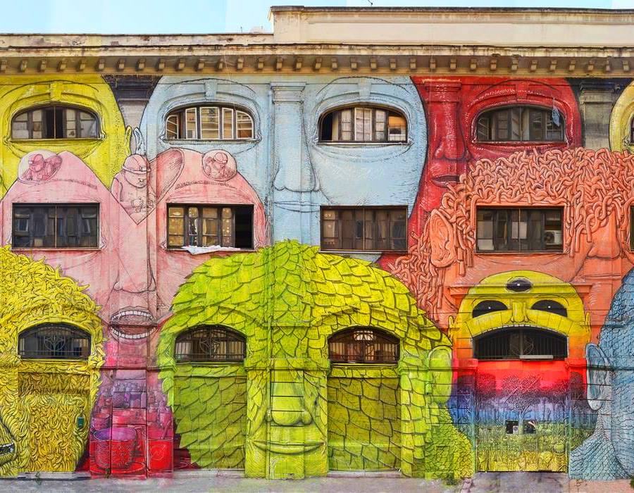 Talenthouse - New massive mural by Italian street artist Blu in Rome ...