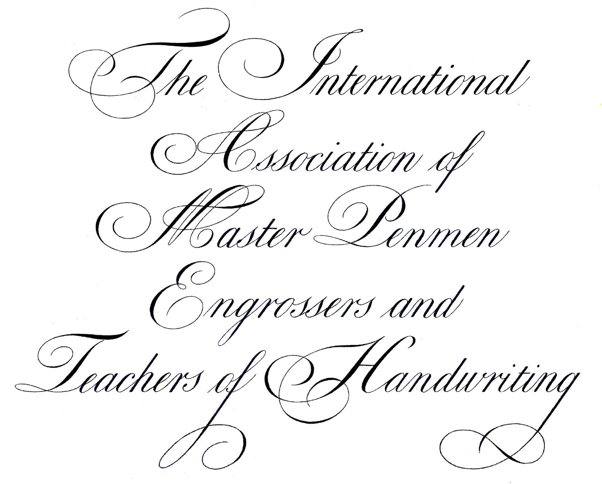 IAMPETH - This wonderful specimen of English Roundhand/Copperplate ...