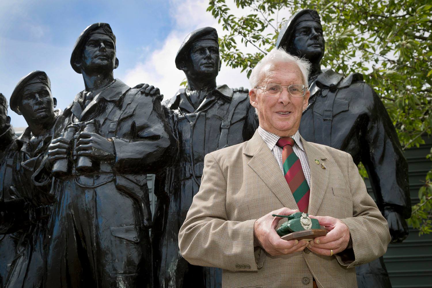 The Tank Museum - George Martin, 42nd RTR veteran, came to...