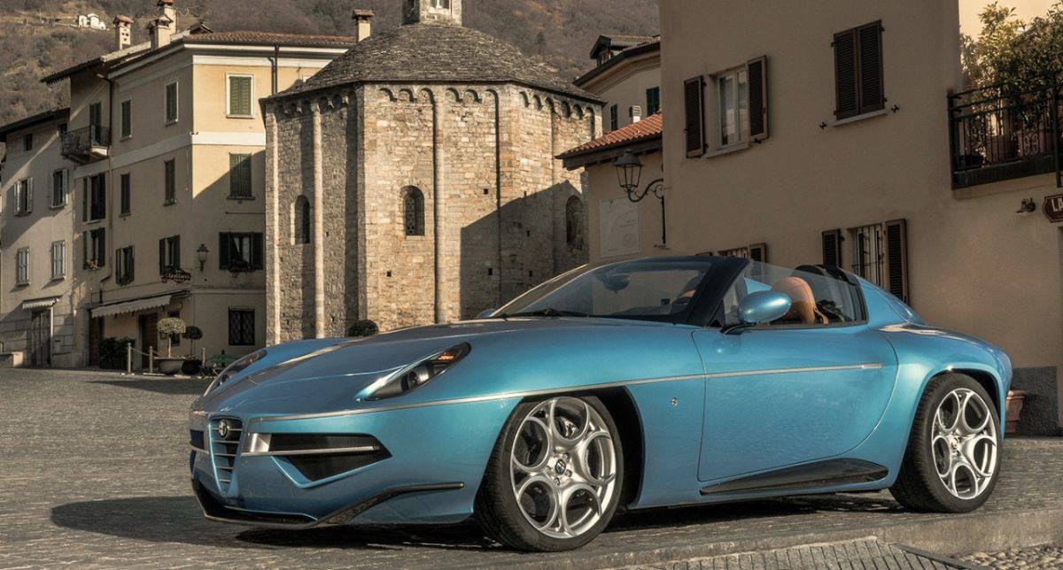 This is the extremely beautiful Alfa Romeo Disco Volante Spider