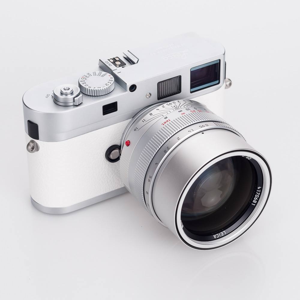 Leica M9-P white limited edition camera set. Price: $49,995