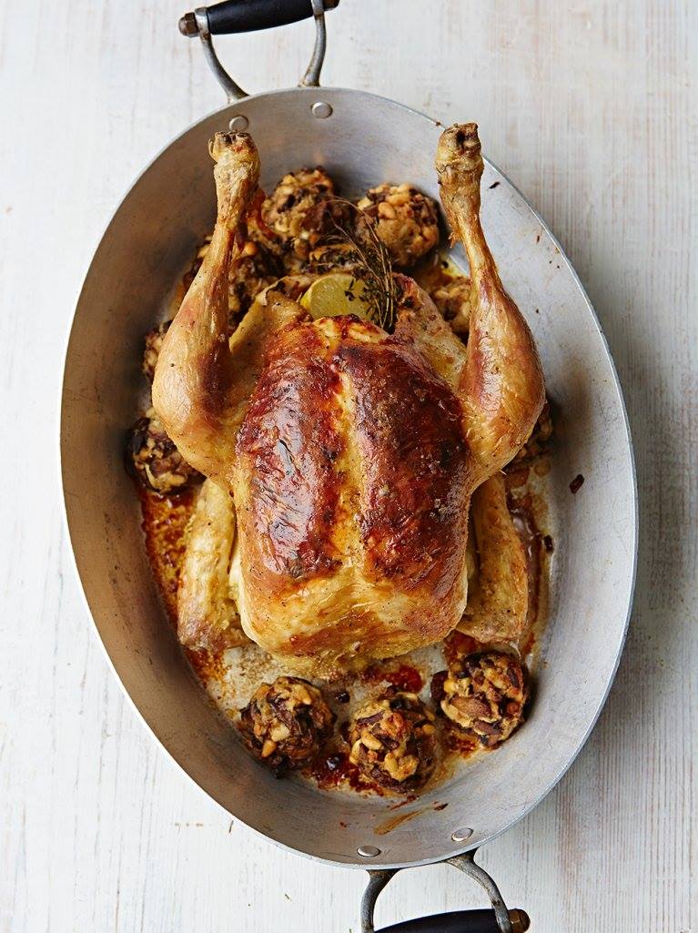 Jamie Oliver Recipeoftheday Is Roast Chicken With Mixed Mushroom Stuffing Cramming The Mushroomy Stuffing Under The Skin Gives This Roast Chicken Loads Of Flavour Get The Recipe Http Jamieol Com 6aoe4o Facebook