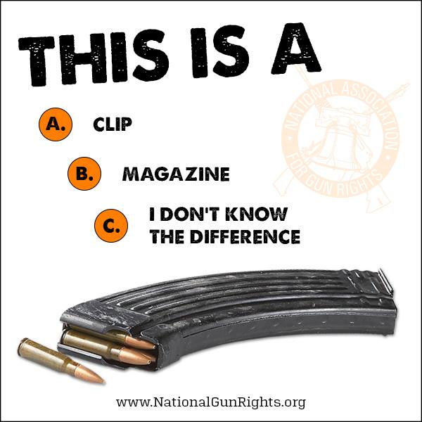 National - Do you know what this is? A. Clip B. Magazine C. I don't ...