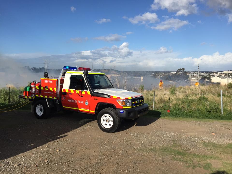 NSW - NSW RFS crews are burning out a small pocket of grass to help ...