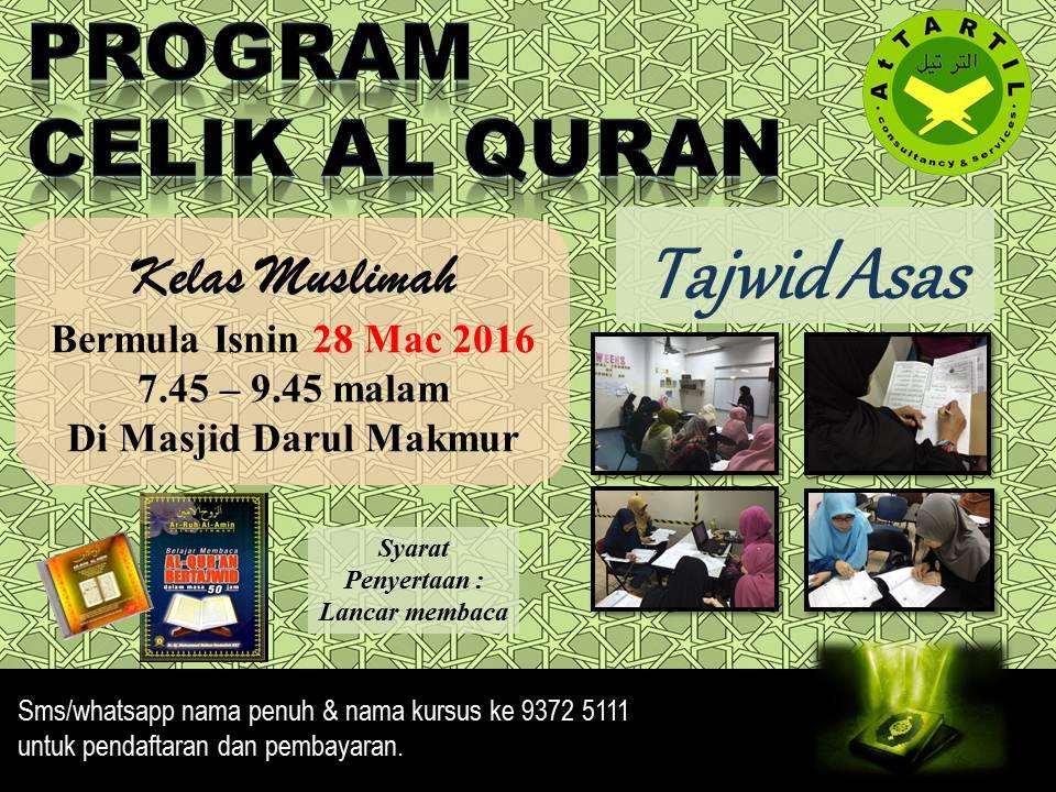 Attartil Program Celik Al Quran Tajwid Asas Kelas Facebook
