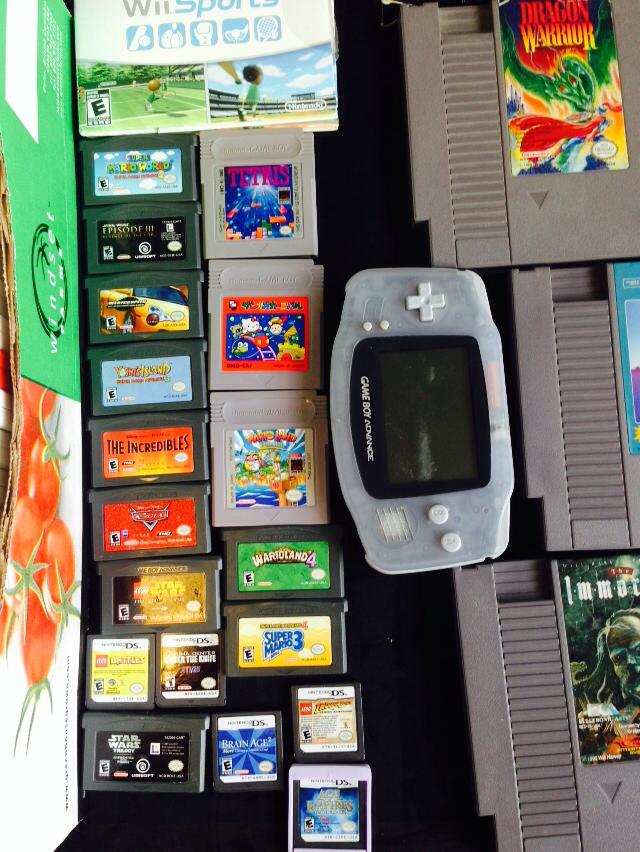 Nintendo Switch, Wii and Wii U, and Gameboy Advance games that
