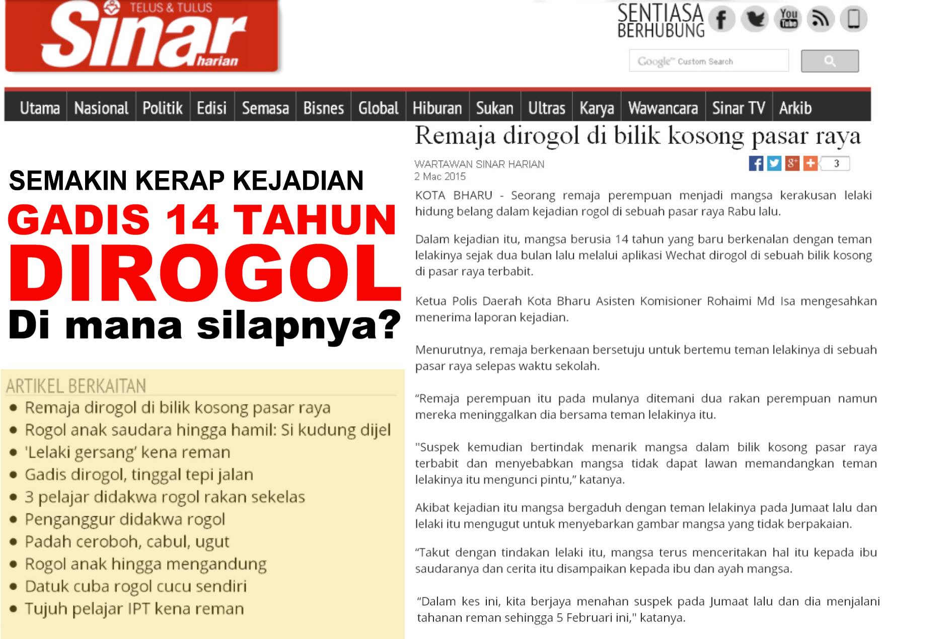 Saiful Nang Kalau Dirogol Di Bilik Dan Kadang Kadang Tu Facebook