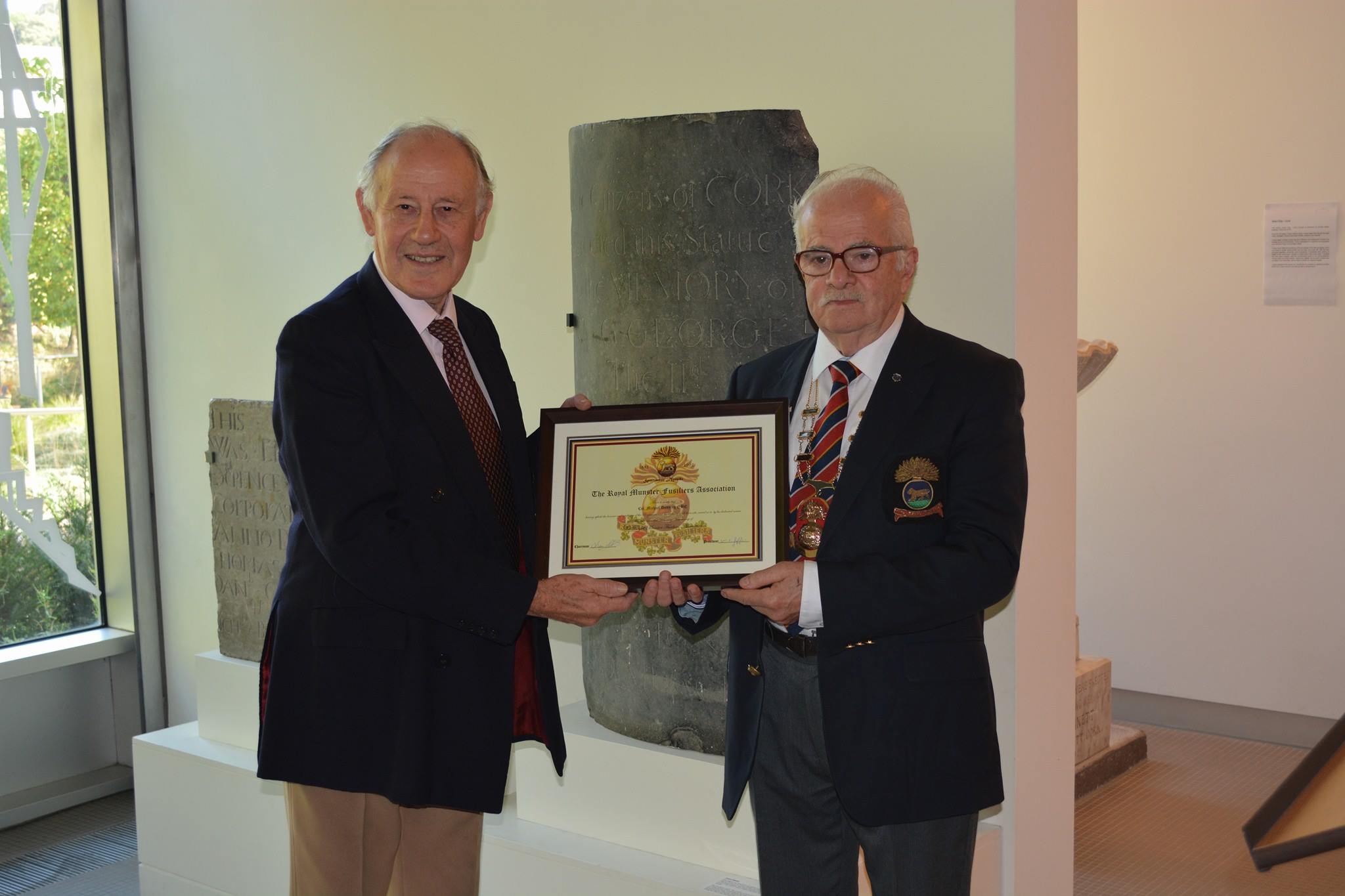 The Royal - Col. Mike Dudding OBE receiving his certificate of Honorary ...