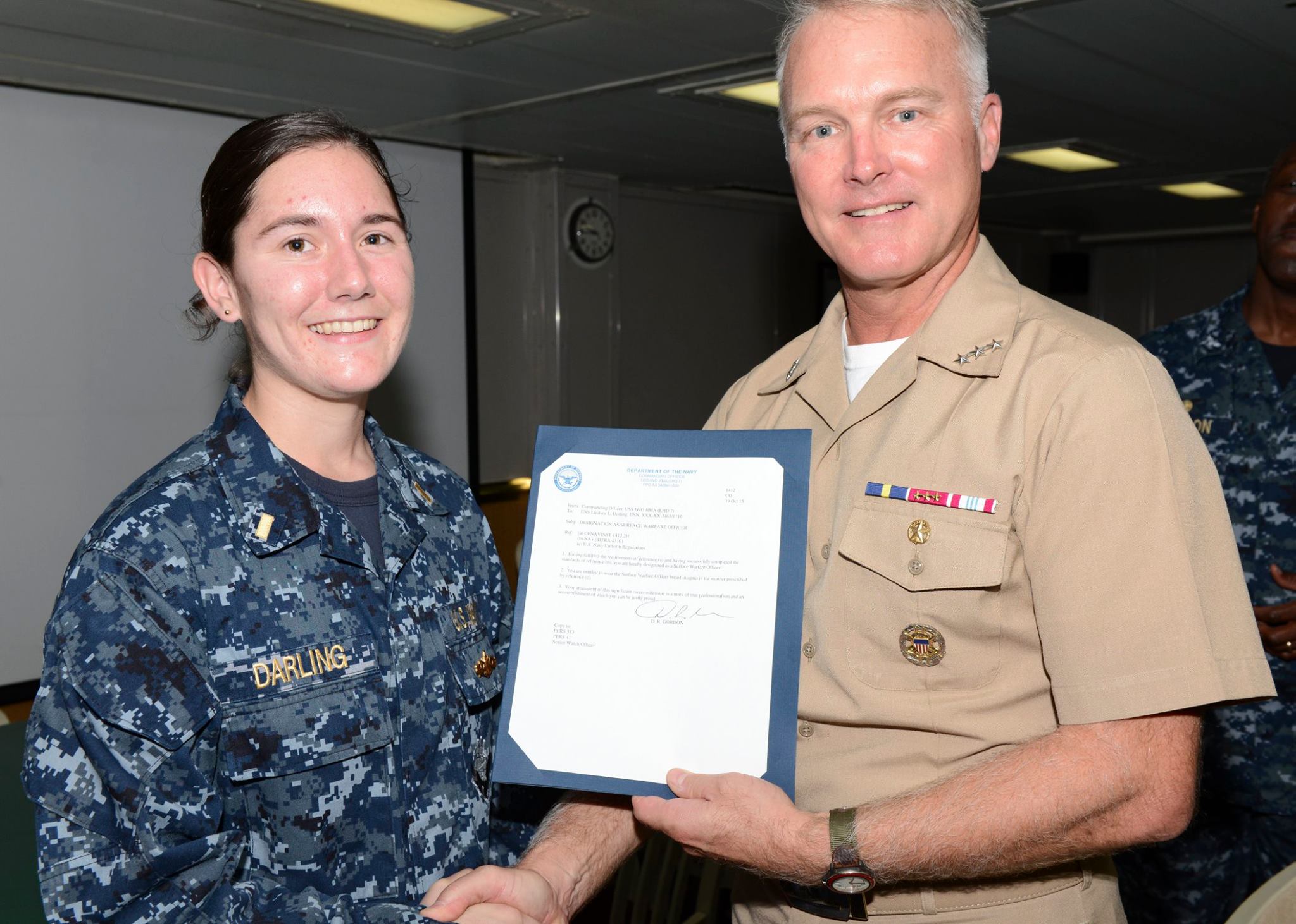 SWO... - PERS-41: Surface Warfare Officer Assignments