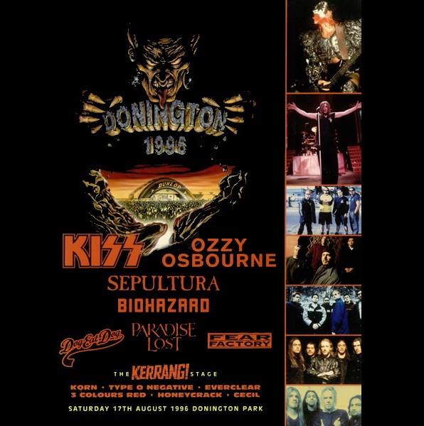 KISS - #KISSTORY Aug 17, 1996 - #KISS headlined Donnington 