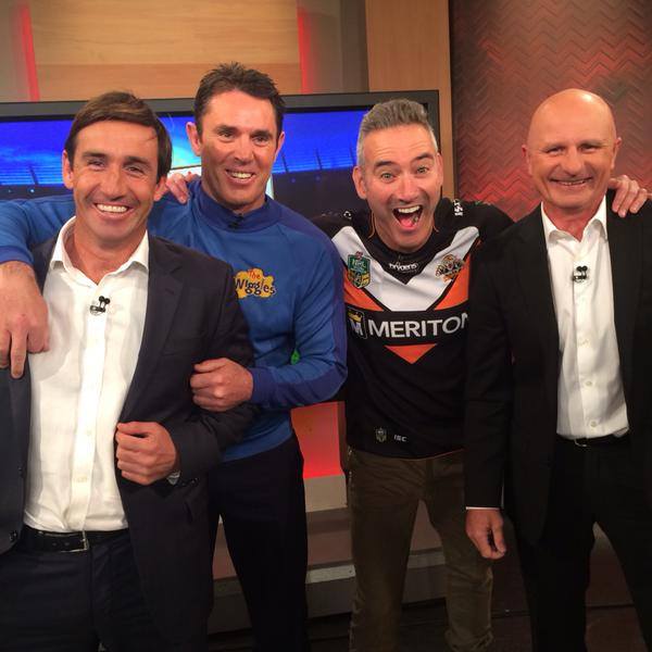 The Wiggles - We think that blue skivvy really suits Brad Fitler ...