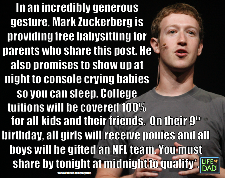 Life of Dad - You never know if it might be true, so here we go ...