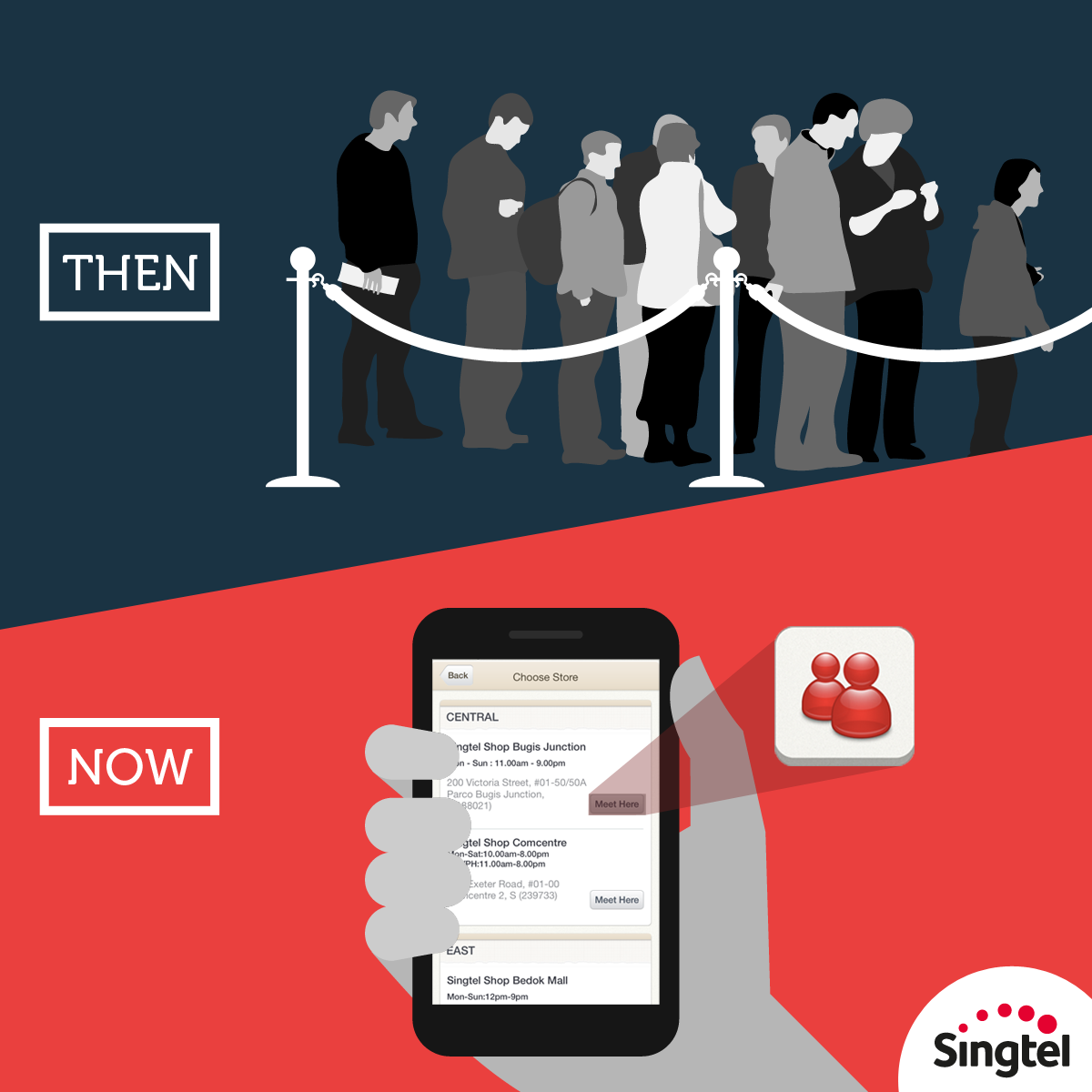 Singtel - Queue no more! With My Singtel app, you can conveniently book ...