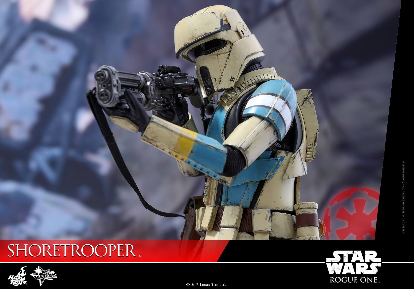 Hot Toys 1:6 Scale Shoretrooper Squad Leader Figure - Rogue One Star Wars Collectible, Highly Detailed