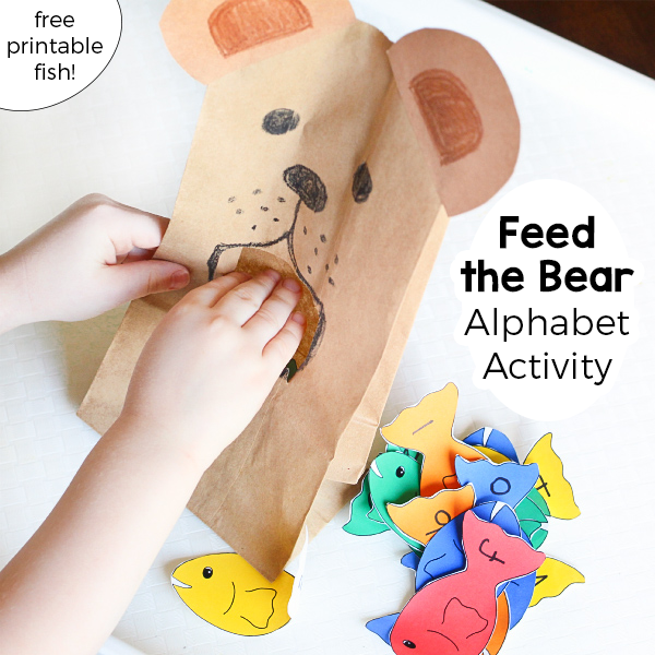 Pre-K - This Feed the Bear Alphabet Activity is a fun way for kids to ...