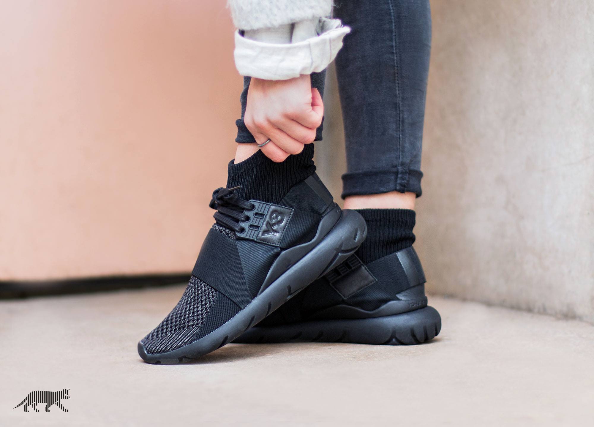 New Season adidas Y-3 Kaiwa in Black Nylon or White Leather 