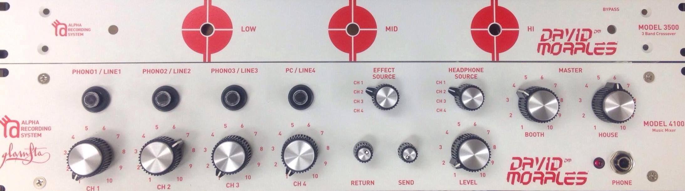 Dj - ALPHA RECORDING SYSTEMS MODEL 4100 MIXER and MODEL 3500 3
