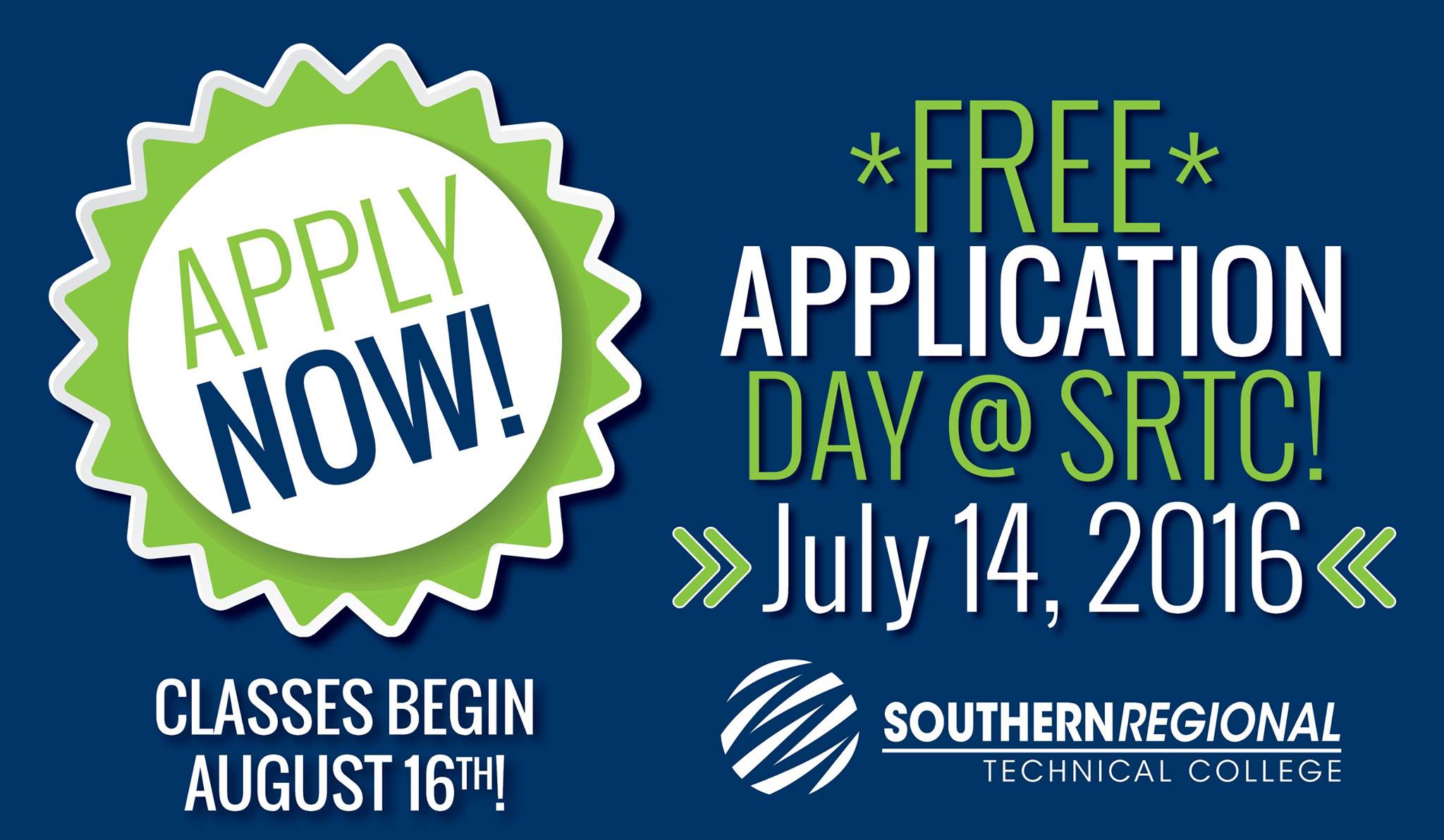 Southern - FREE Application Day at #SRTC is July 14th! Students can ...