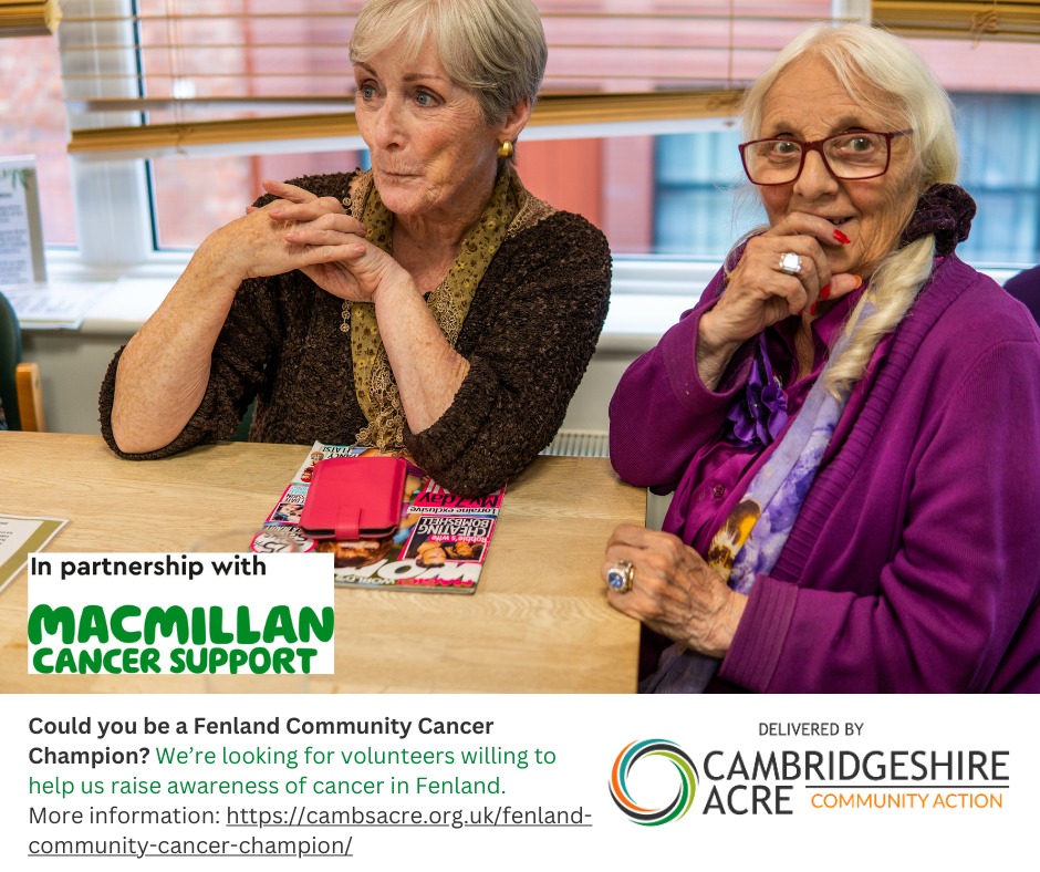 Cambridgeshire - 🌟 Become a Community Cancer Champion! 🌟 Do you live in ...